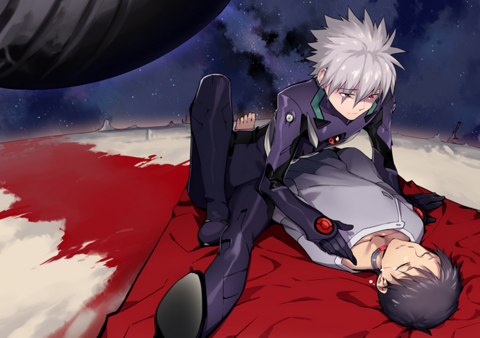 Kaoru Nagisa and Shinji