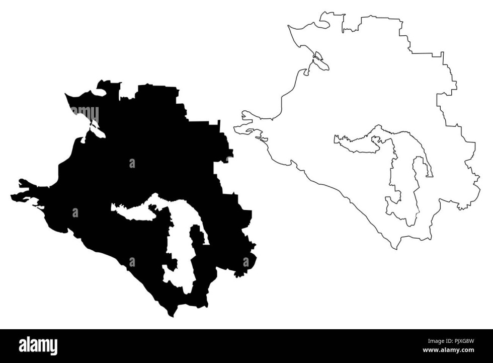 Khabarovsk Territory map Vector