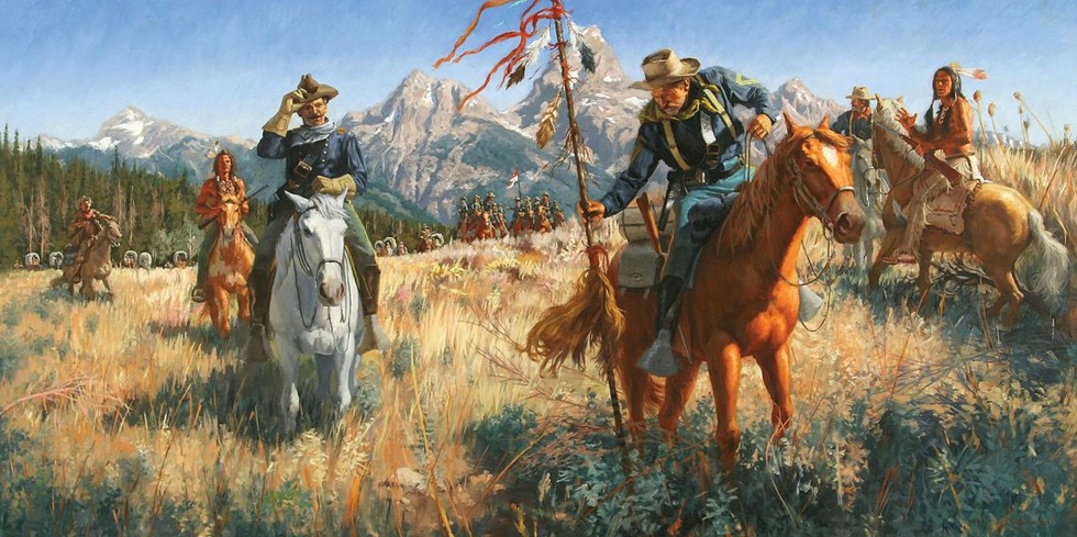 Indians settlers Wild West