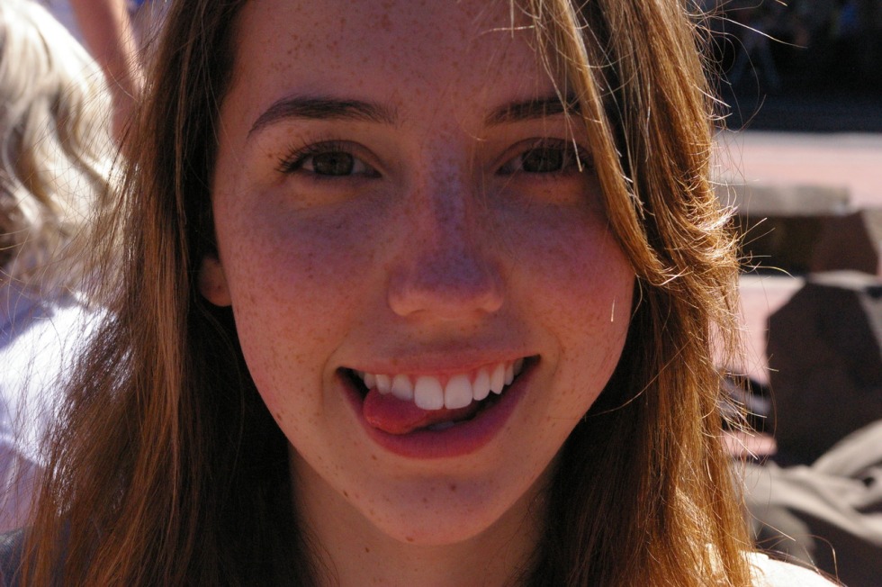 Young girls in swimsuits