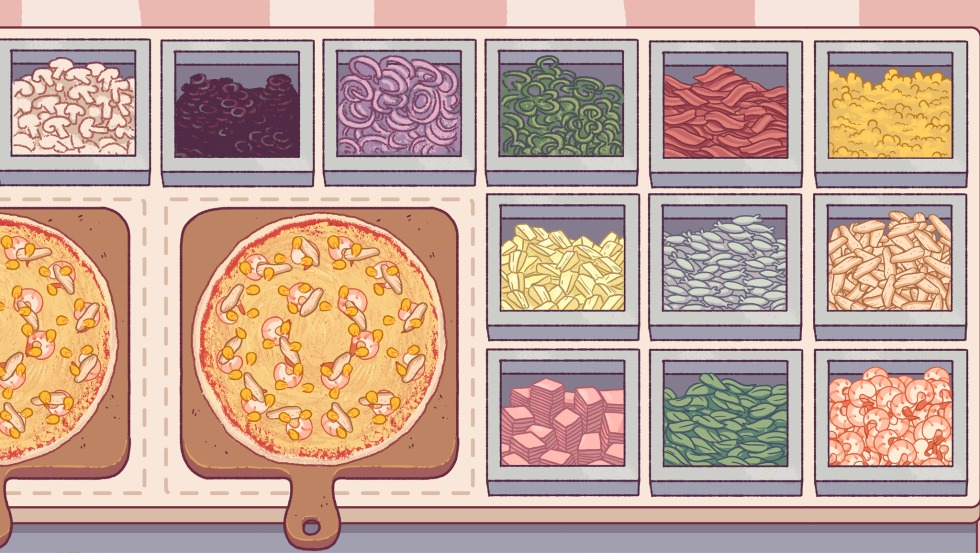 Plant pizza in the game good pizza is excellent