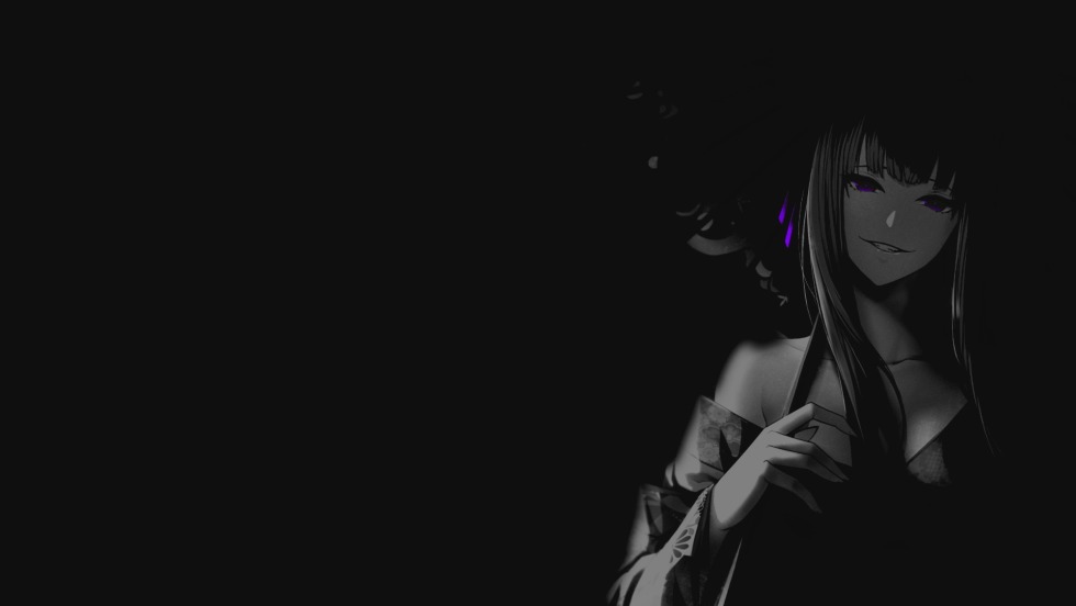 Anime on a black background