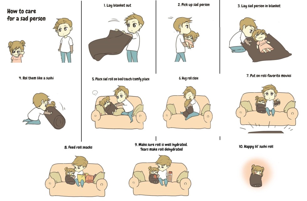 How to Care a Sad Person