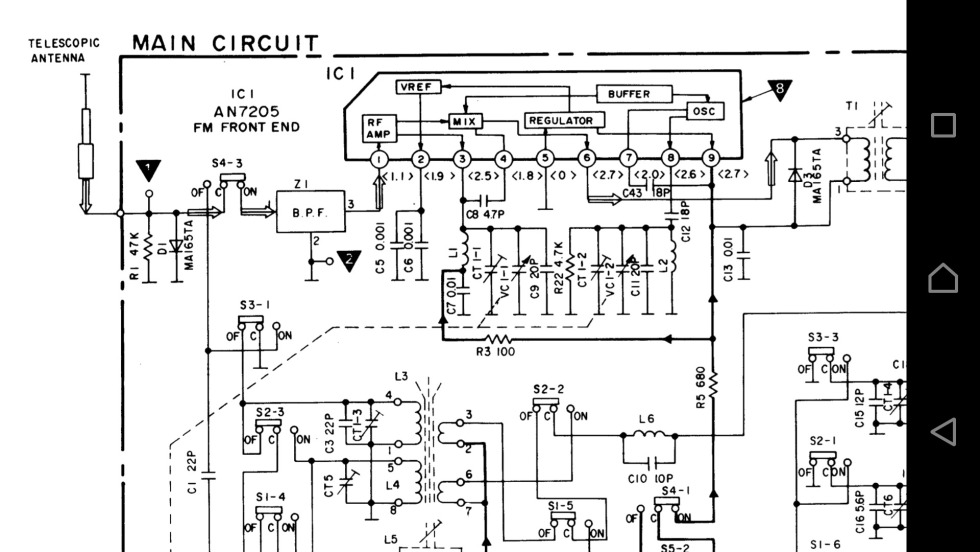 TDA5736M Scheme TV tuner on microcircuit