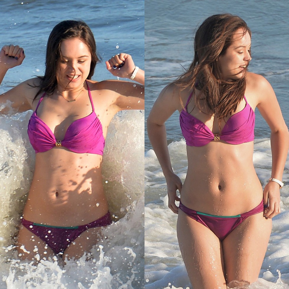 Sarah Hiley Orrantia in a swimsuit