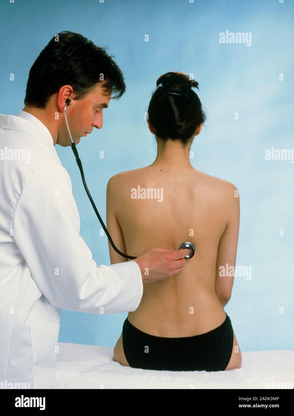 Medical examination of women stethoscope