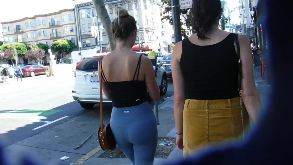 Girls in tight jeans