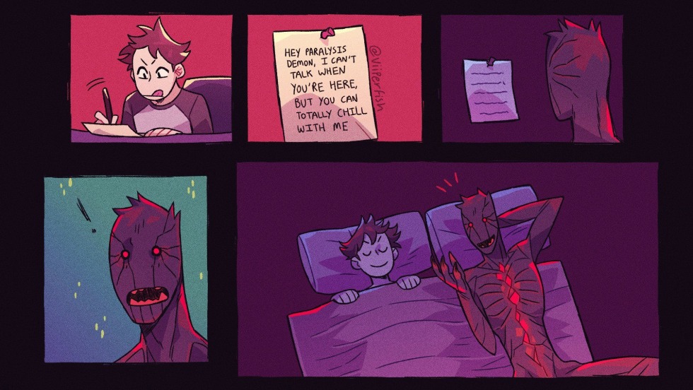 Sleepy paralysis incubus