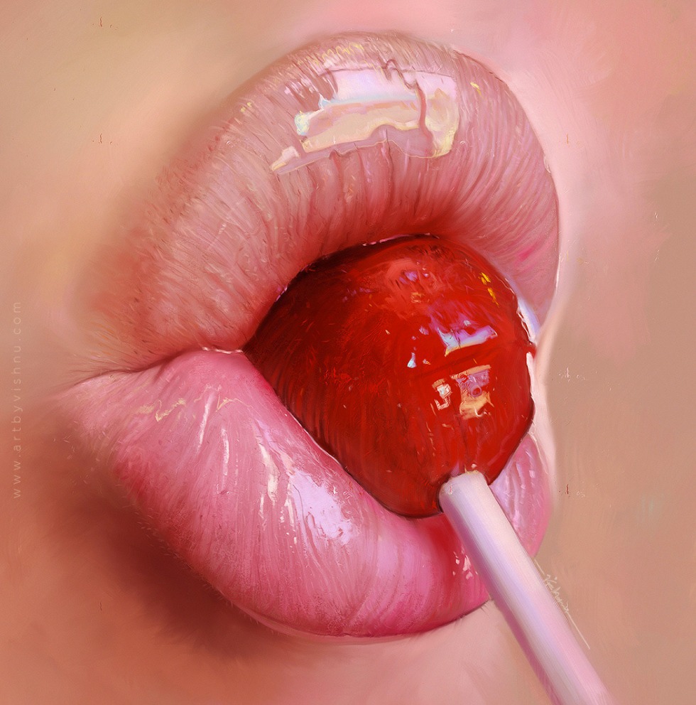 Lolly Lips Pop Art