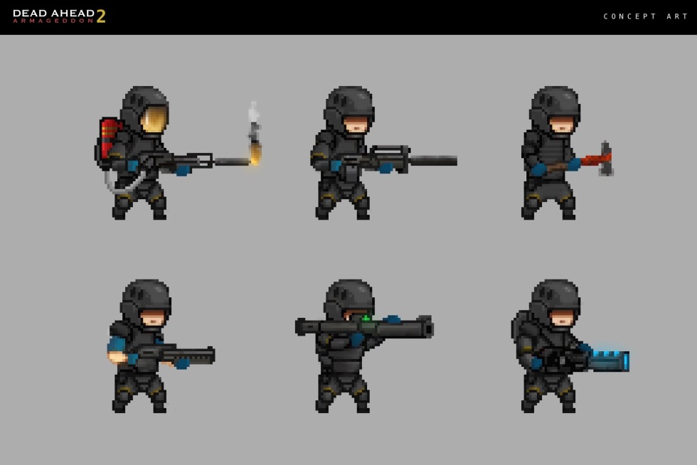 Pixel art Dead ahead Girl