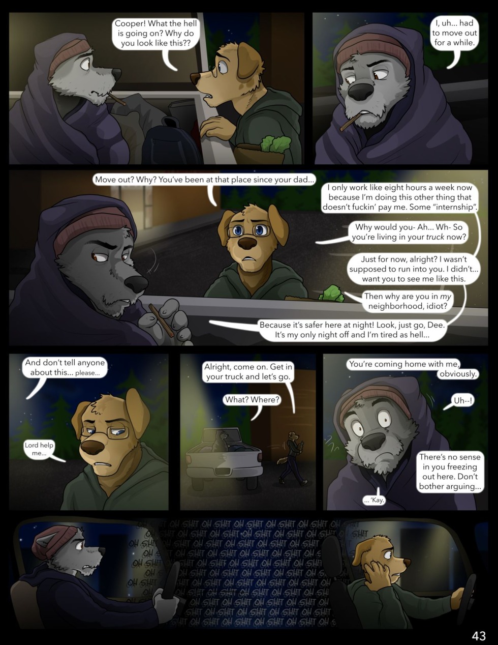 The Internship comic book Furry