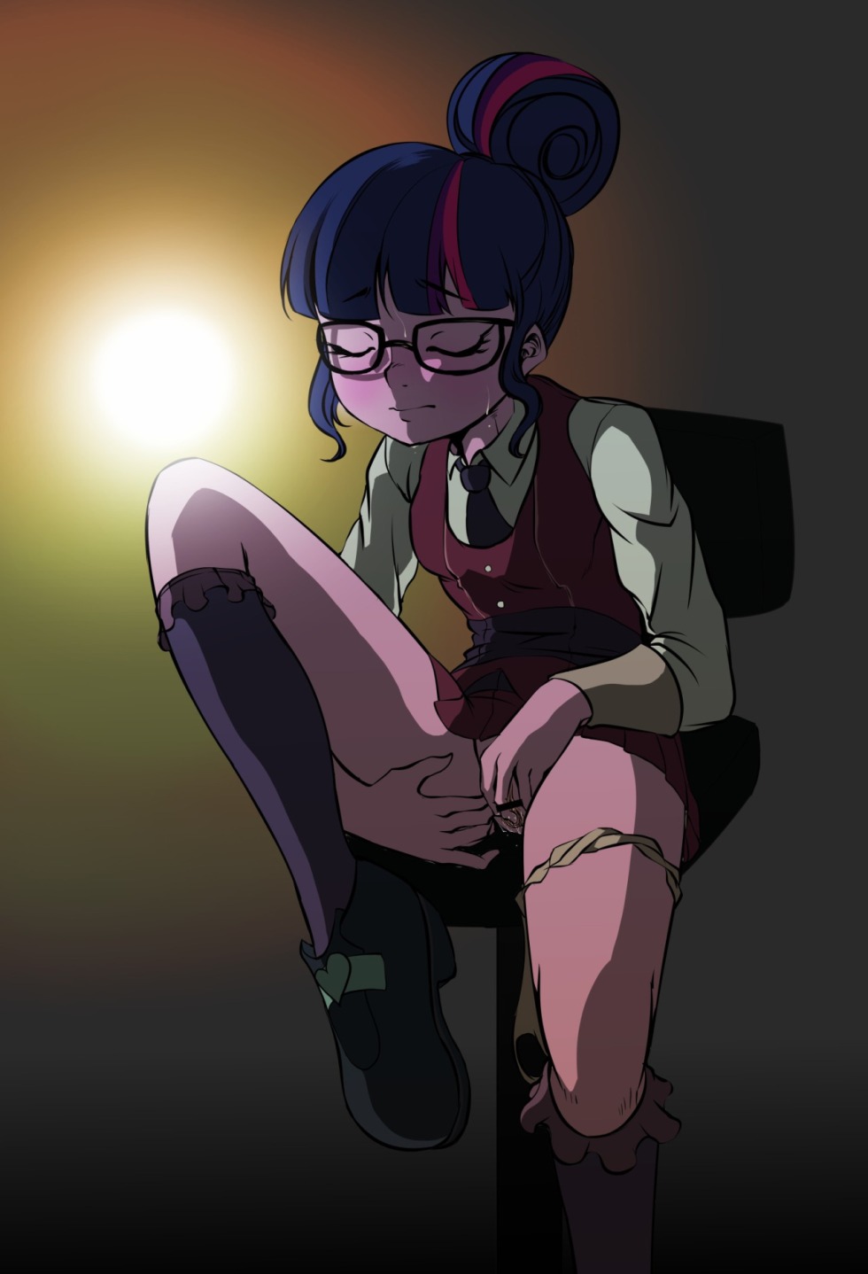 Sanset Shimmer and R34 Sex Sparkle