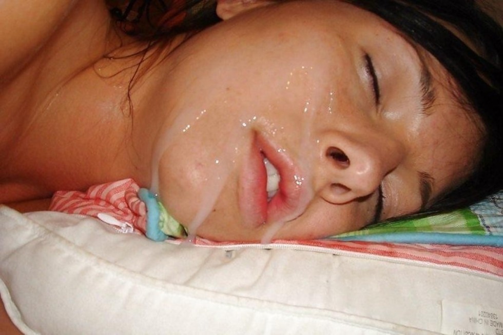 Cum in the mouth of a sleeping mother