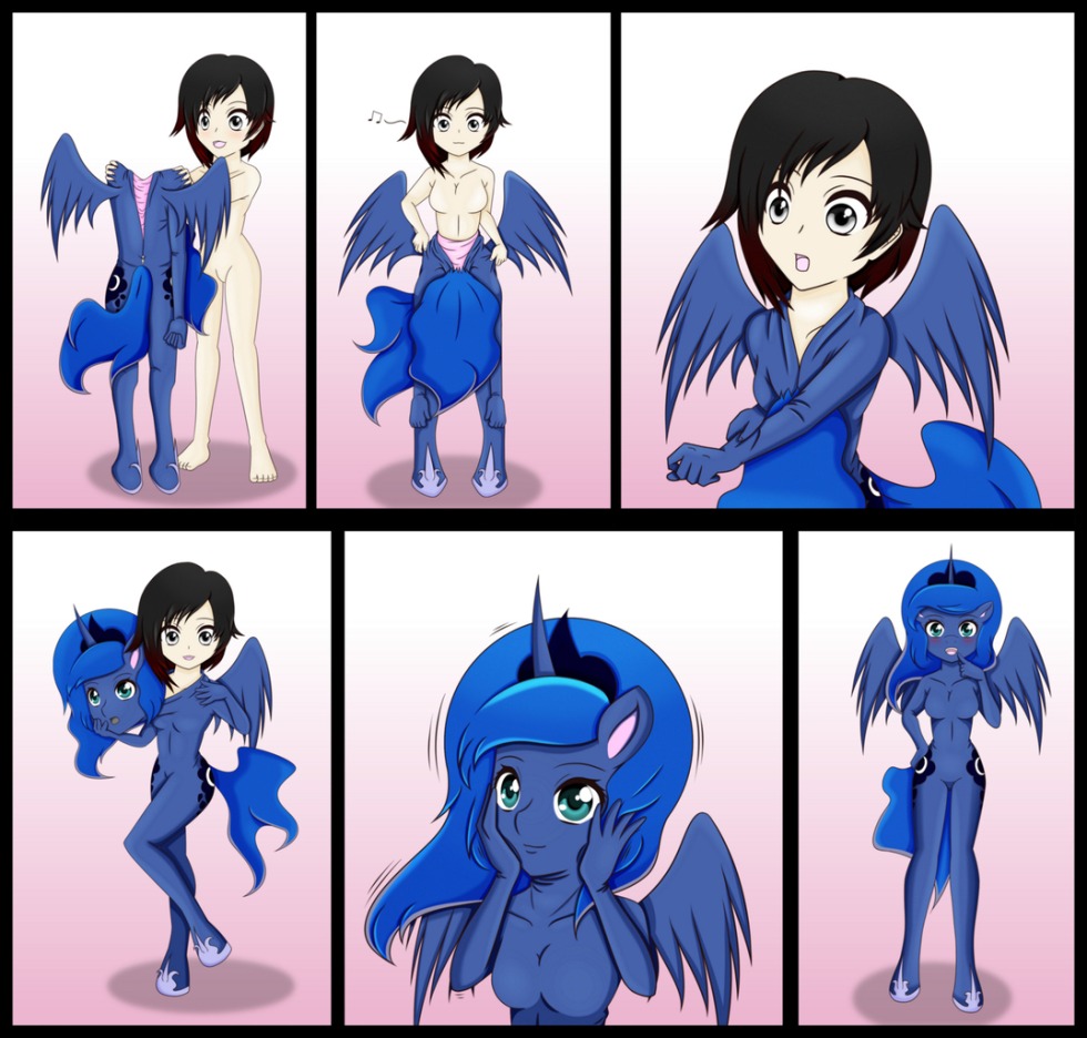 Transformation into ponies