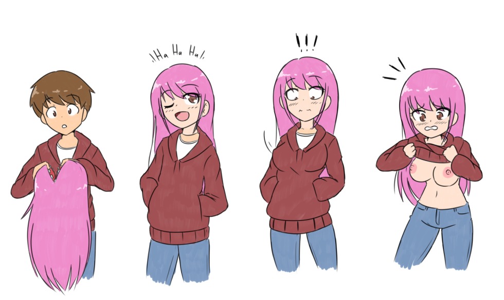 18 anime girl with a guy