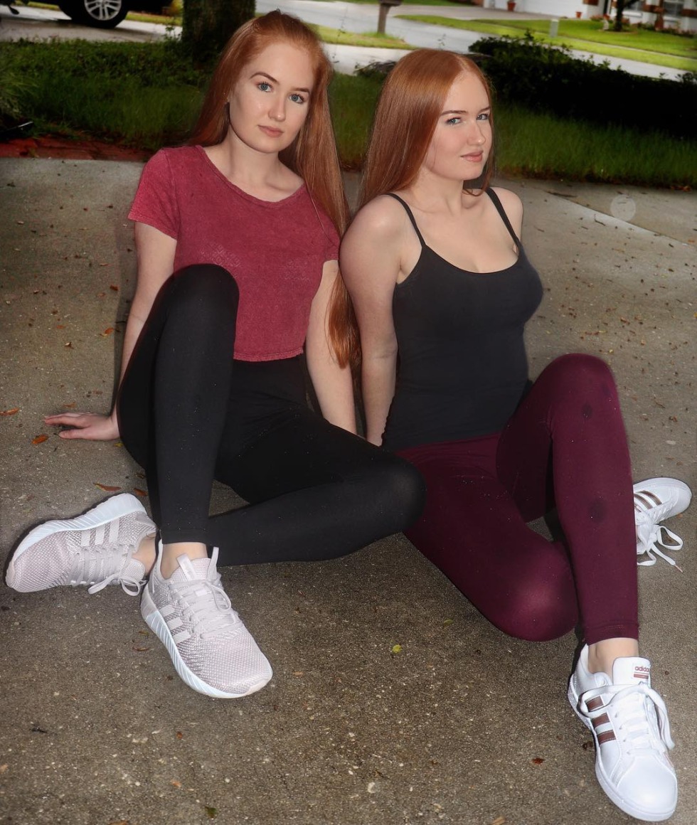 Kayley and Ashley Burinski drain