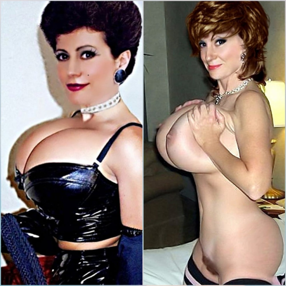 Naked Moira melons breasts