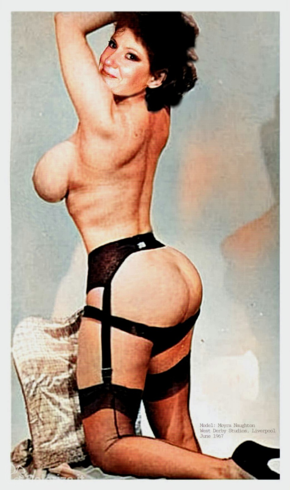 Moira Melons in stockings naked anal