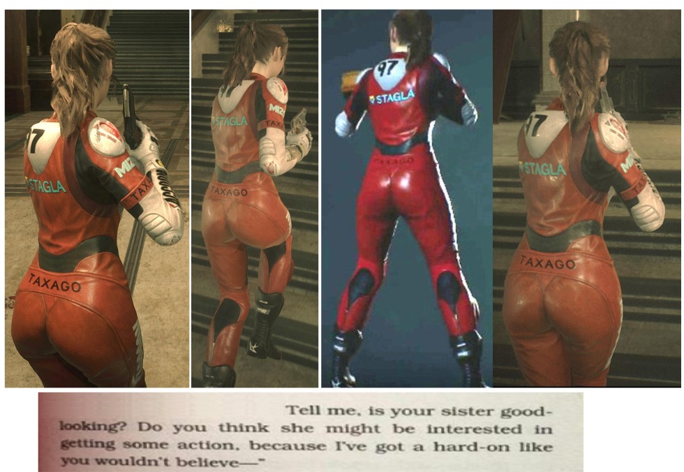 Resident Evil 2 Remake Clair Redfield Ass