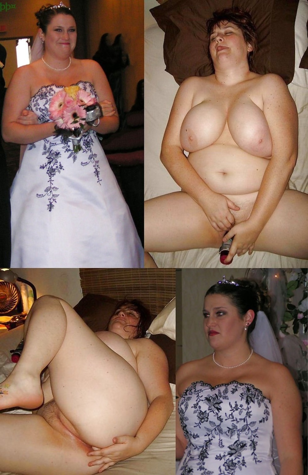 Fat bride fucks