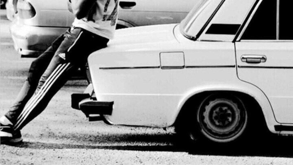 Boys in the Zhiguli car