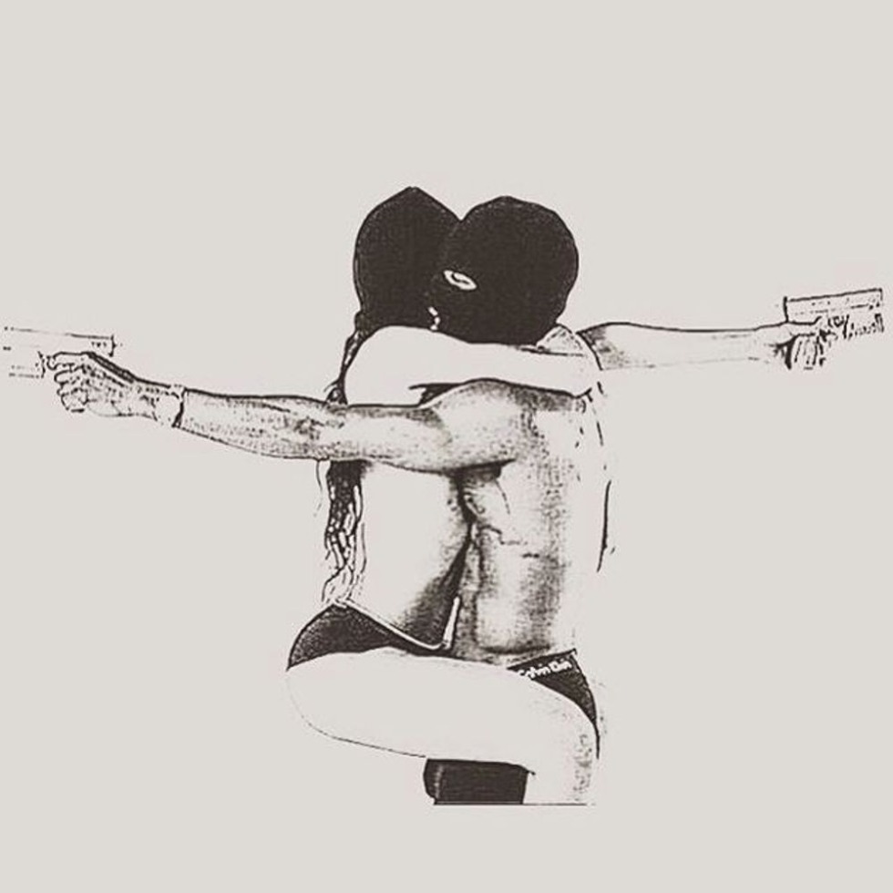 Tattoo guy and girl sketch