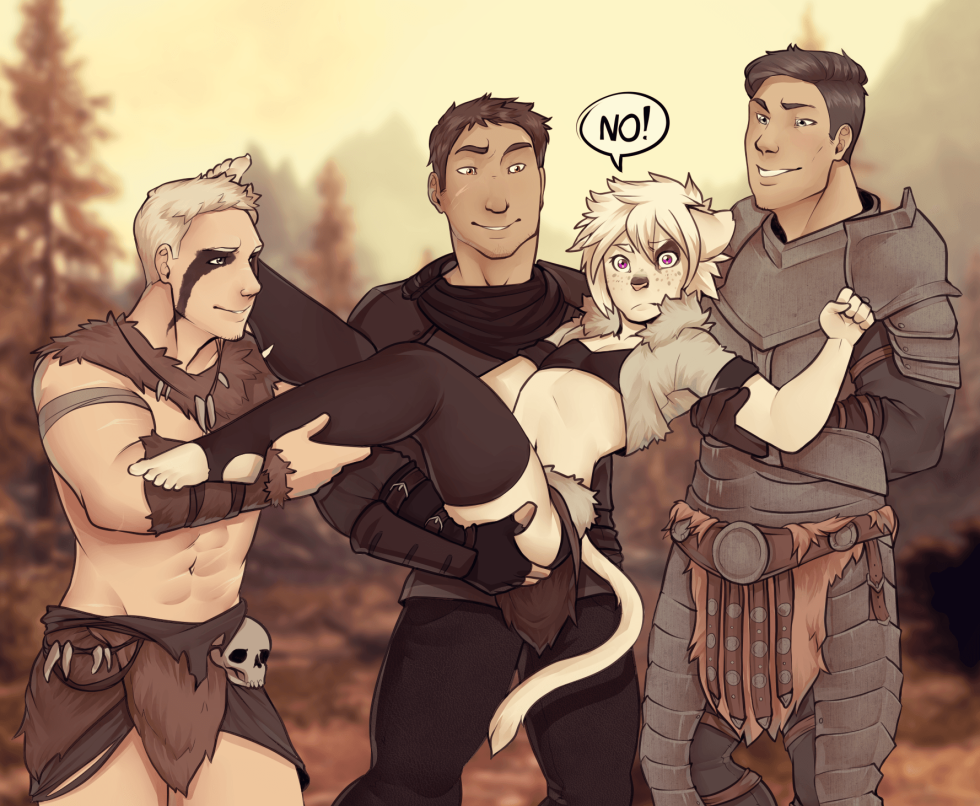 It stands near the car