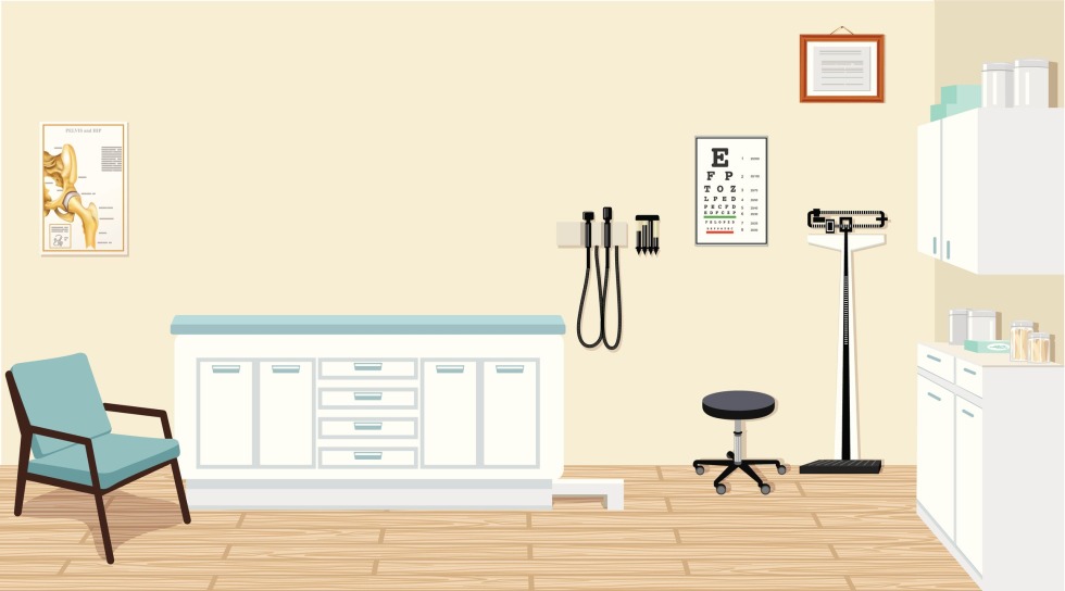 The doctor’s office is illustration