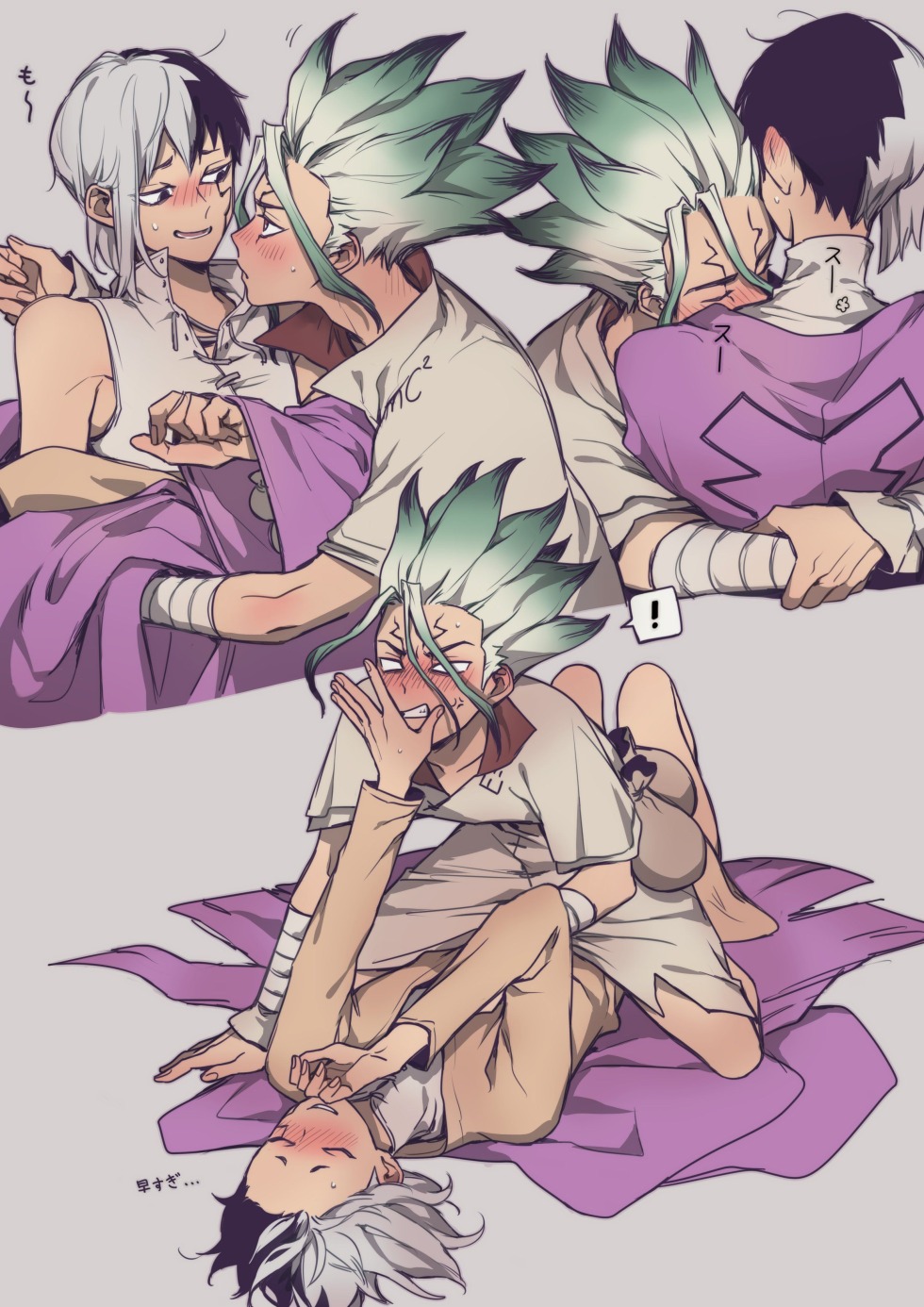 Anime Dr. Stone Senka and gene