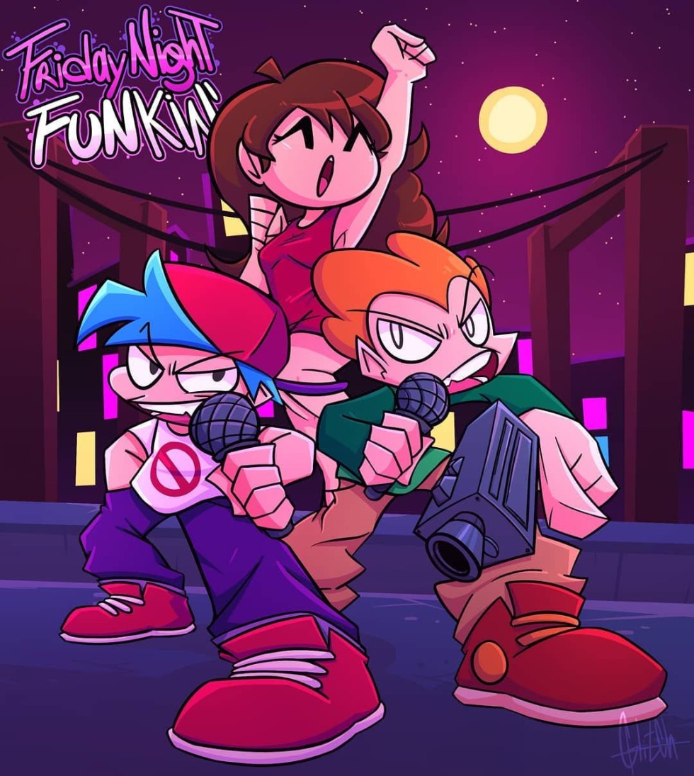 FNF Boyfrand and Gerllfrand and Sky