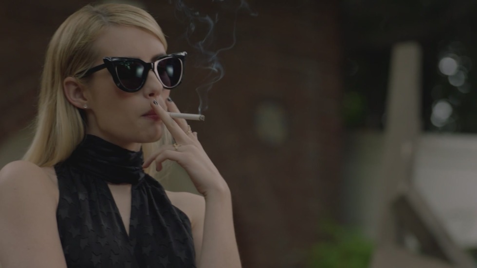 Emma Roberts smokes AIU