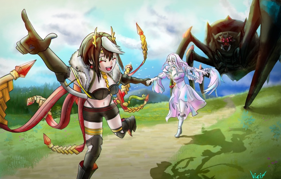 Shiraorori kumo desu ga nani ka arachnia