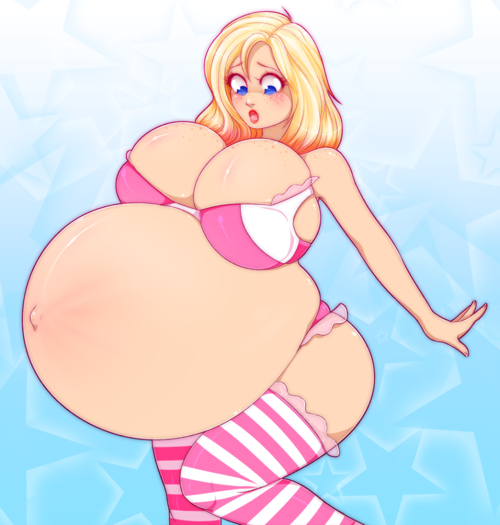 Belly inflation is large