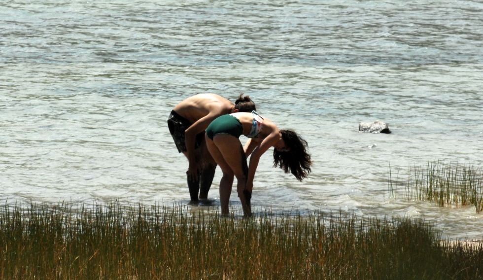 The face of a moaning woman