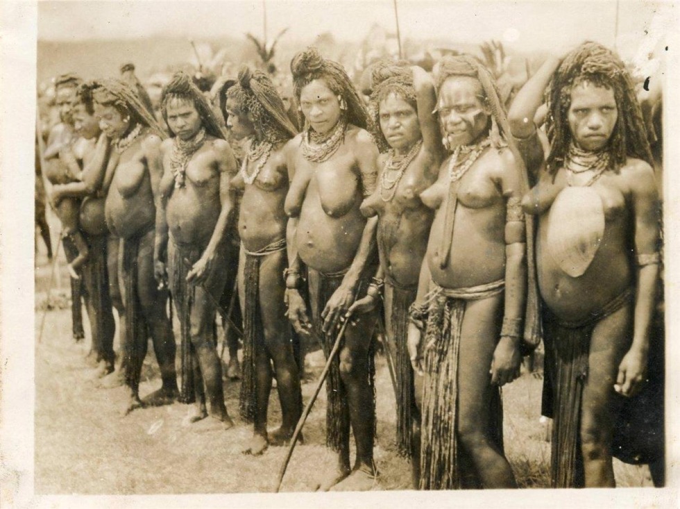 Naked women of the wild tribes of the Amazon
