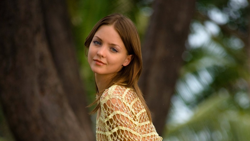 Rachel Cook in a swimsuit