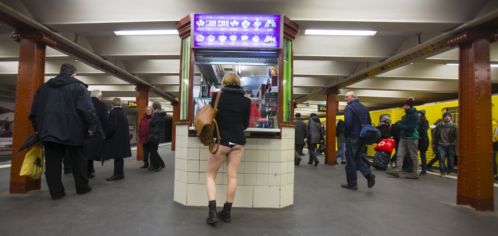 Mini skirts in public transport