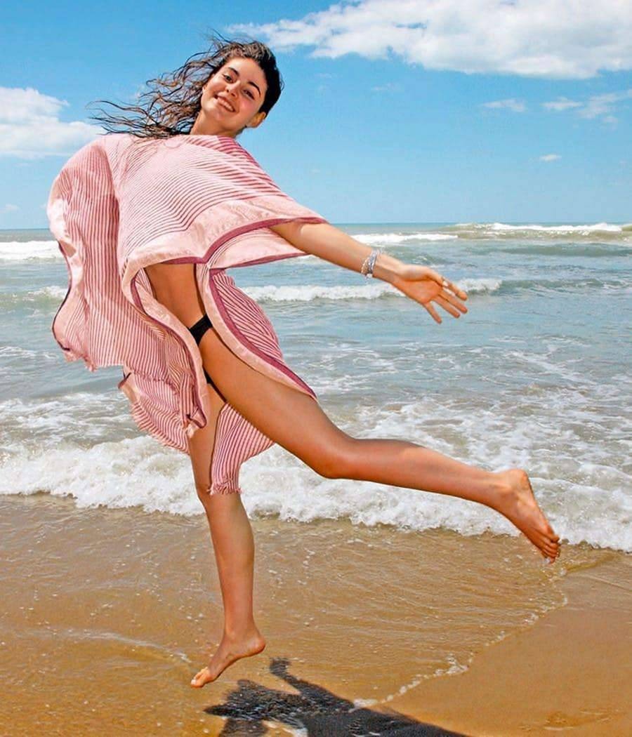 Ashley Jadd in his youth in a swimsuit