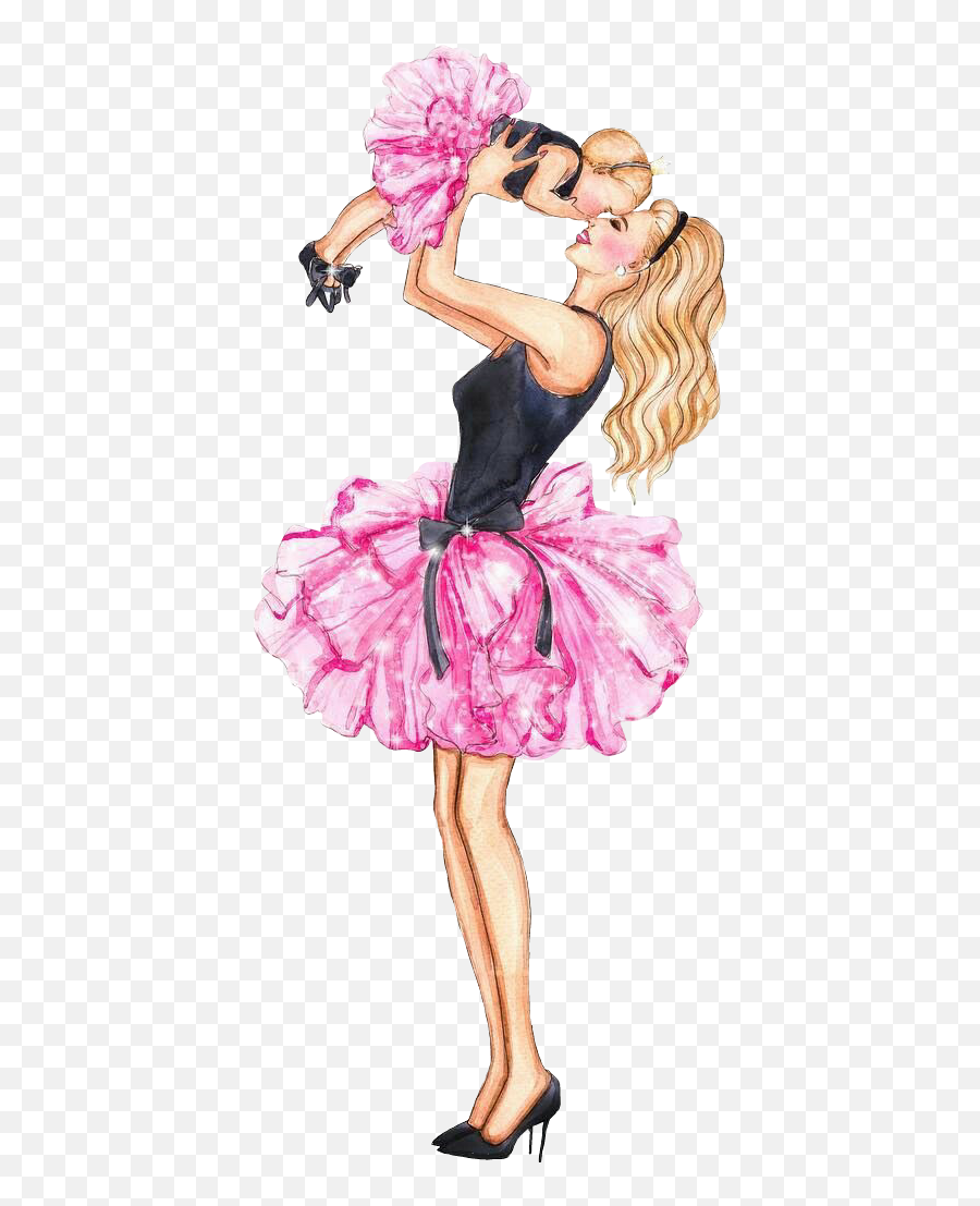 Fest illustration Mom with a child