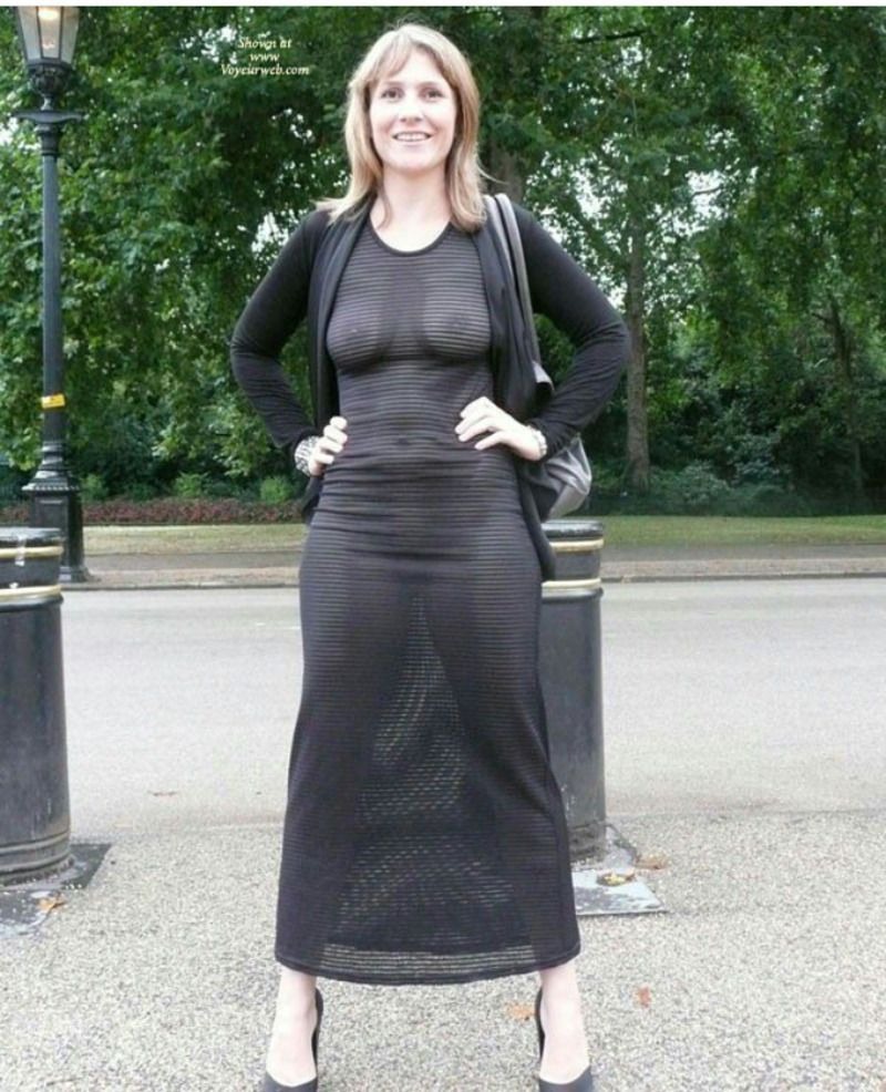 Tits under transparent clothes