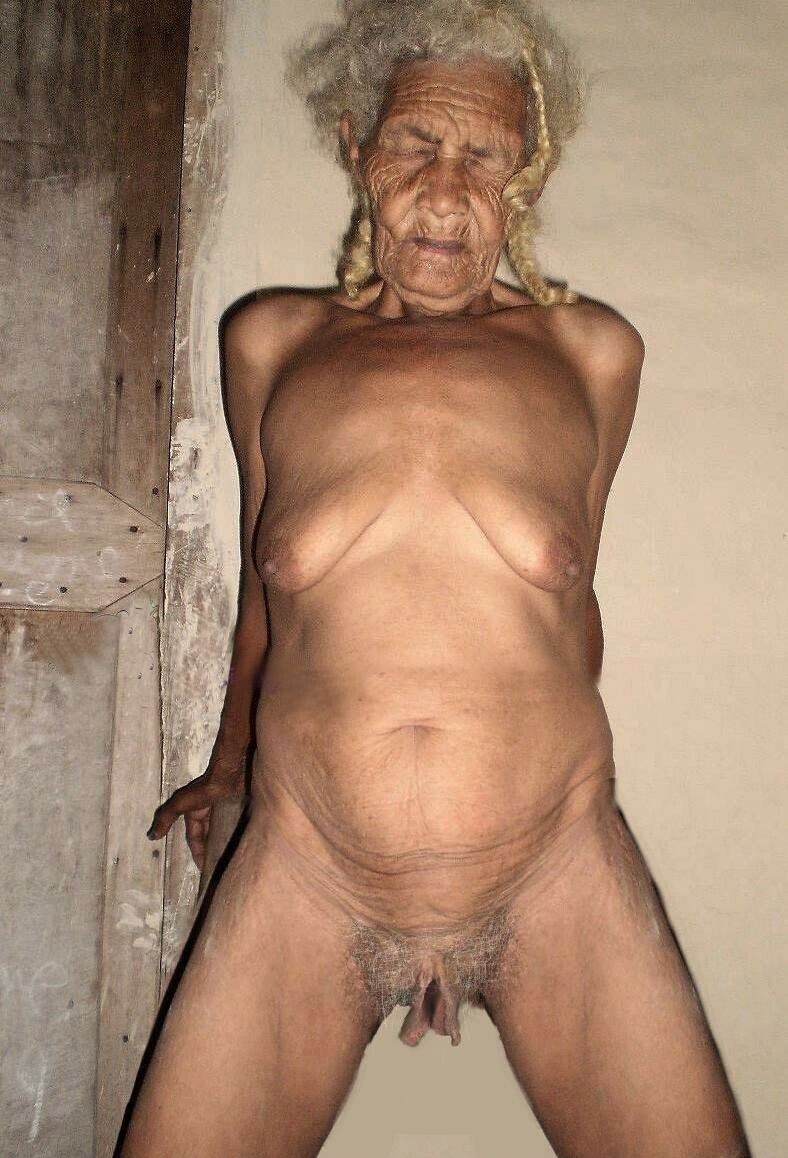 Very old naked women