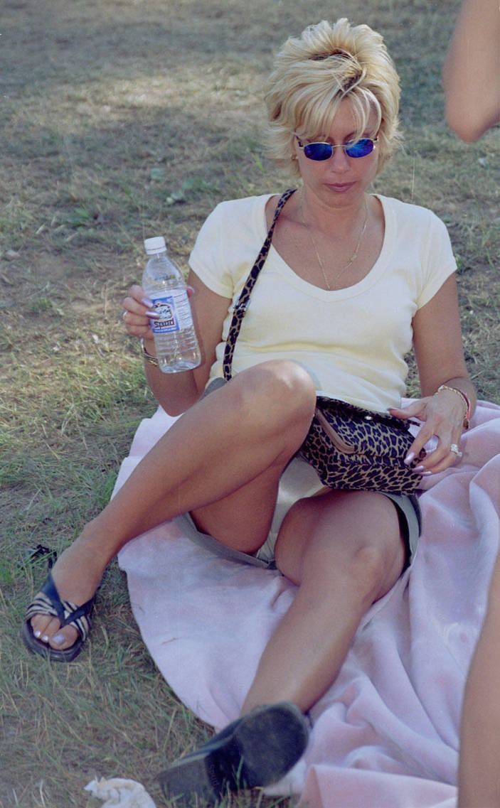 Under the skirt of an adult lady