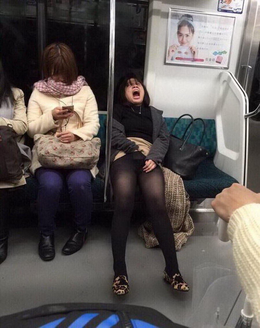 Between the legs at school