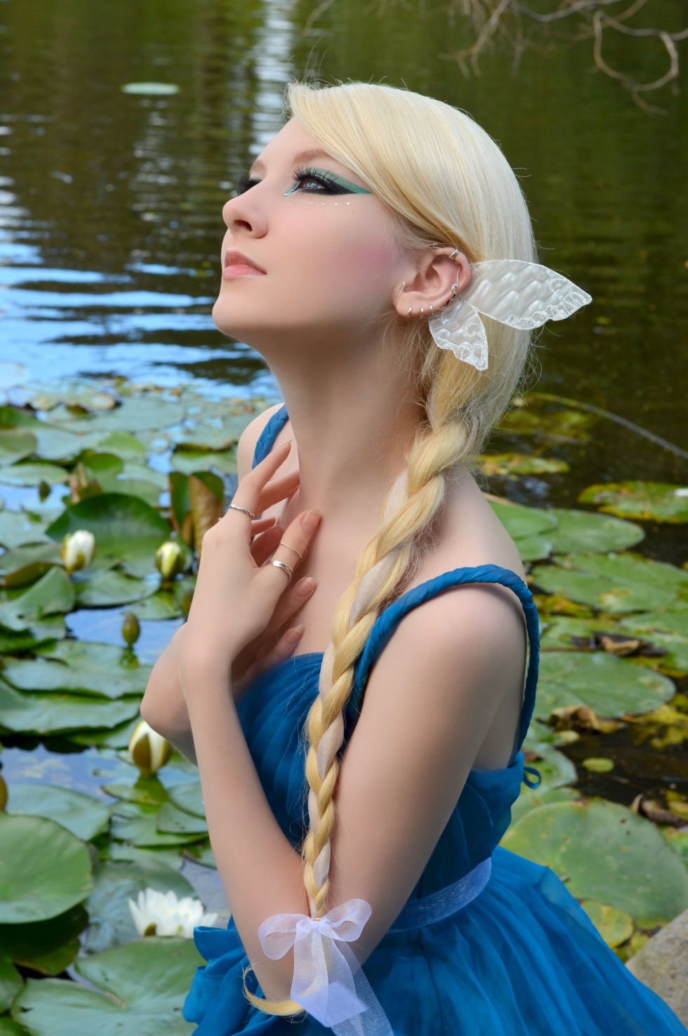 Little girl with her hair loose