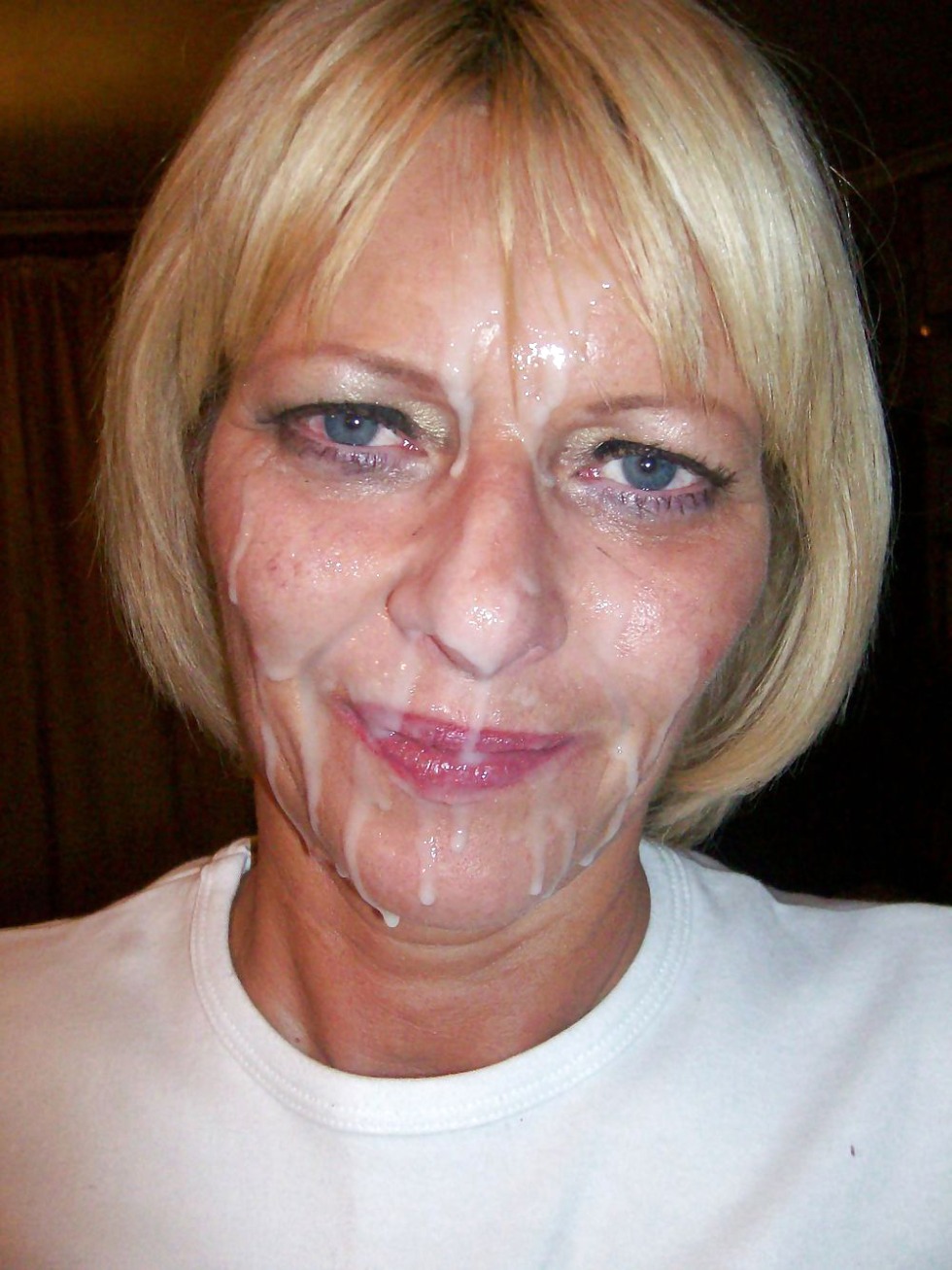 Older women cum on the face