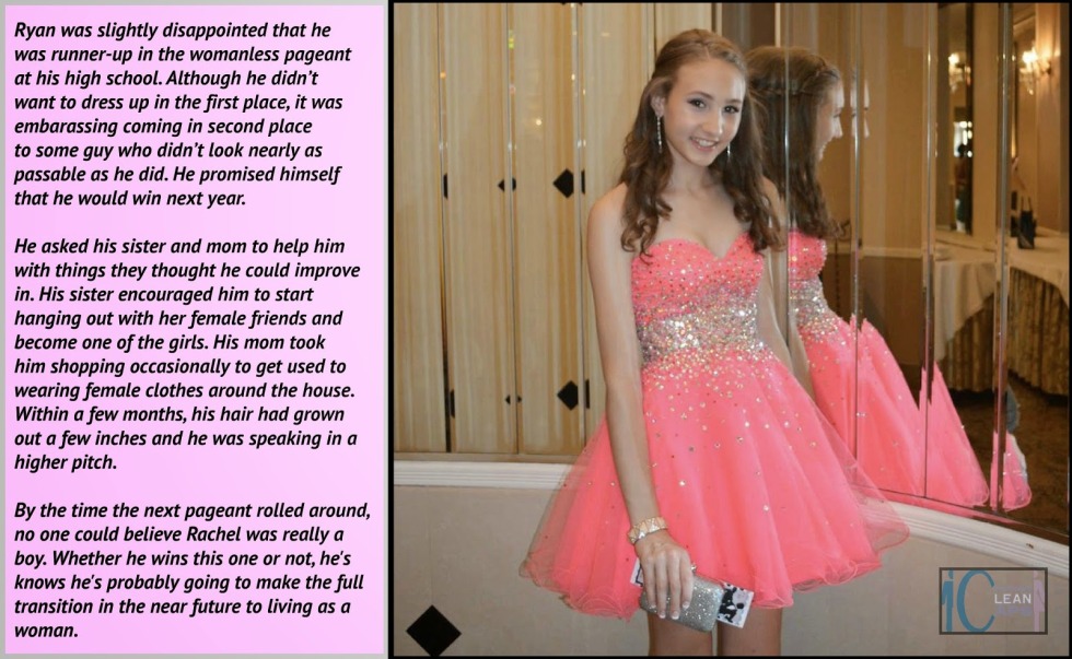 Feminization in Caption dress