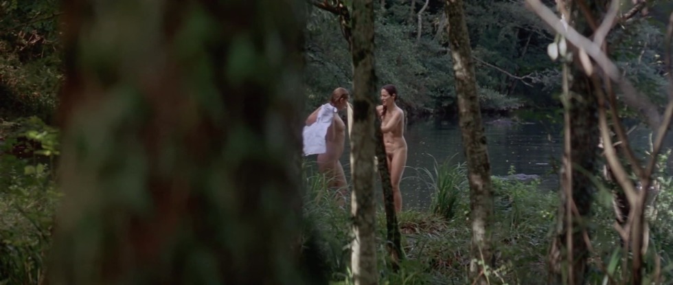 The girl sucked in the forest