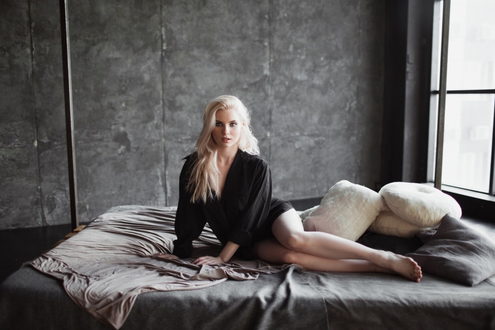 Huge cucumber in the pussy