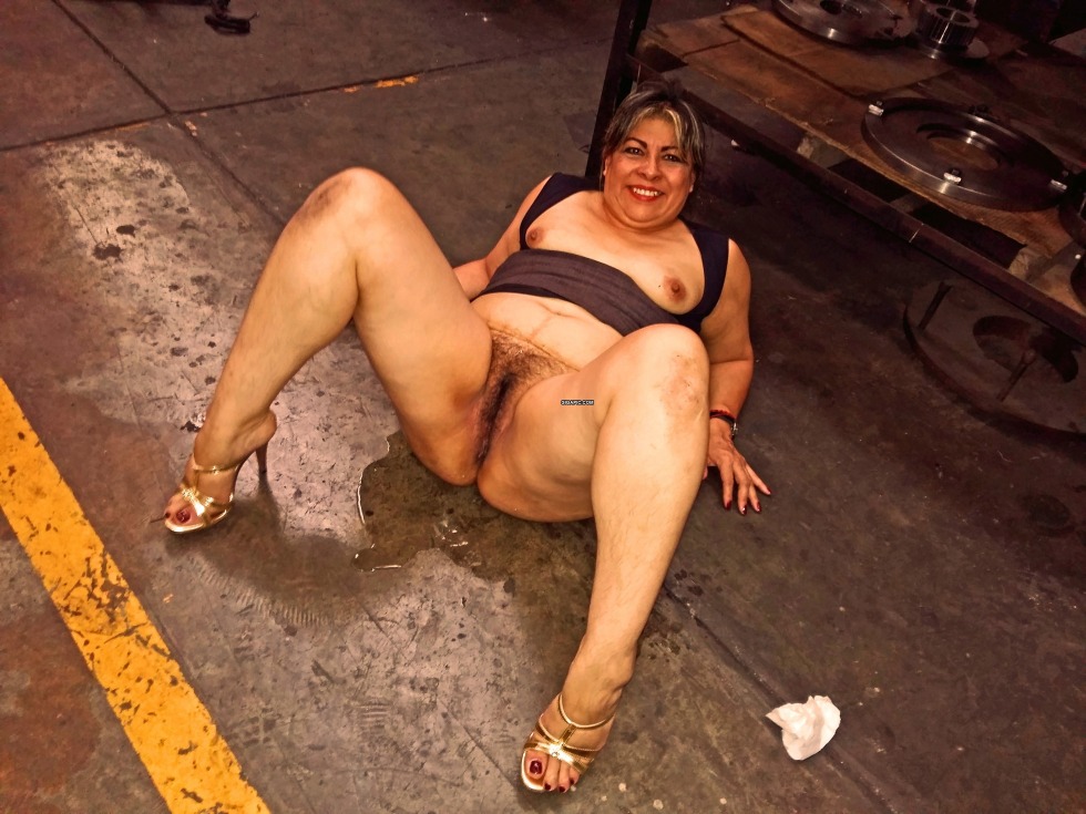 Dirty hairy women's ass