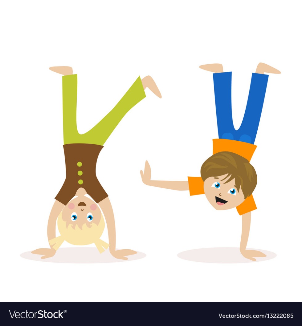 Naked hangs upside down